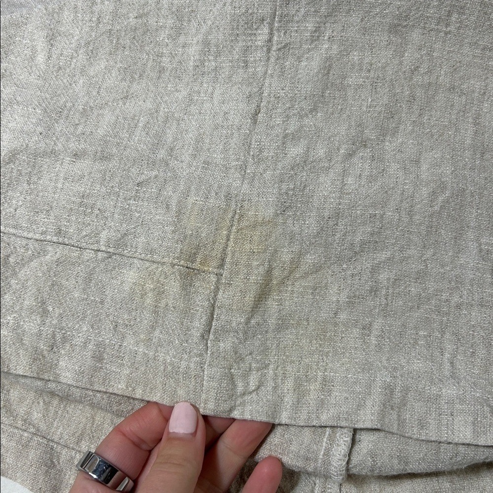 CP‎ Shades Linen Blend Button Front Oversized Shirt Natural Size Medium - Picture 9 of 9